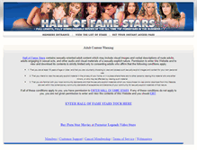 Tablet Screenshot of halloffamestars.com